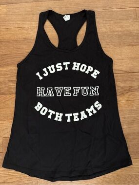 Ideal T by Next Level Women's Black Graphic Racerback Tank Top - Size XL
 b23